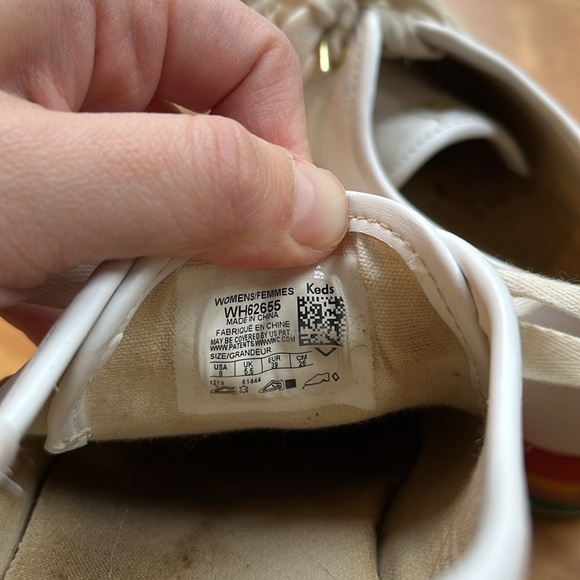 Keds Triple Up Rainbow White Leather Sneaker Platform Women’s Size 8 - Picture 8 of 8